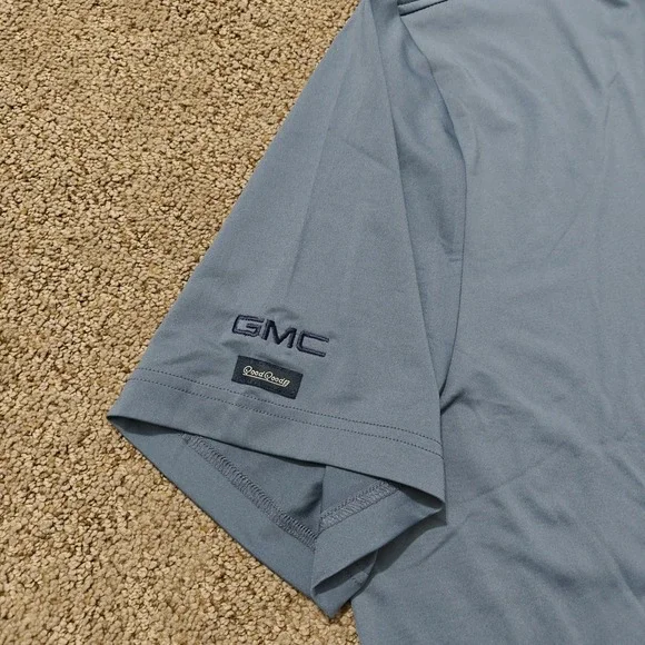 Good Good Golf x GMC Polo Shirt 2XL Blue Great American Golf Adventure Limited - Picture 5 of 11